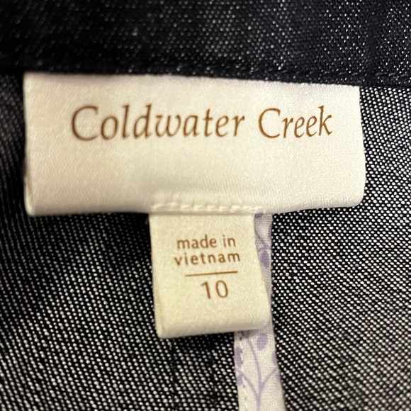 Coldwater Creek Jean Jacket sz 10 - Picture 14 of 15